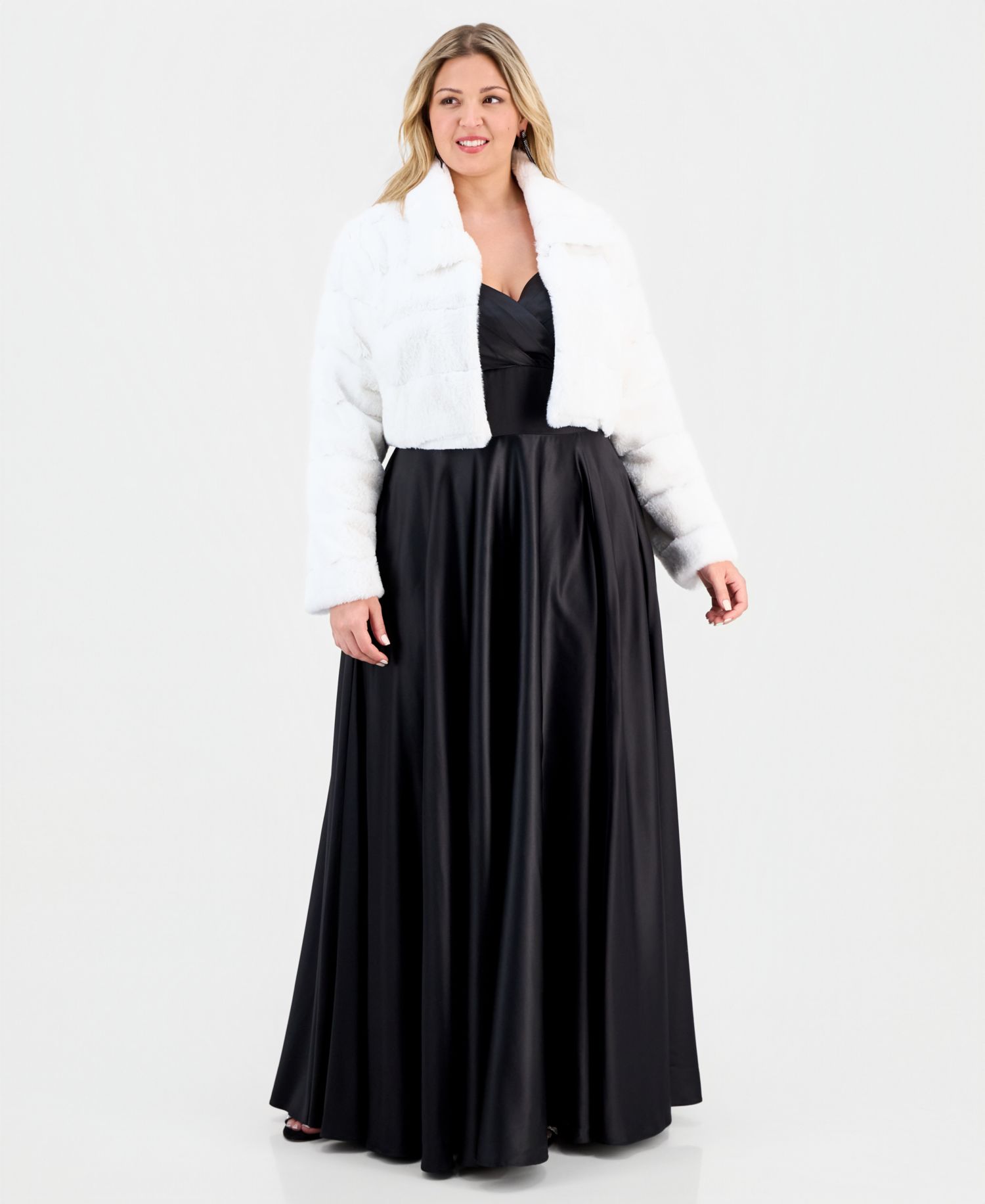 BCX Trendy Plus Size Fleece Jacket