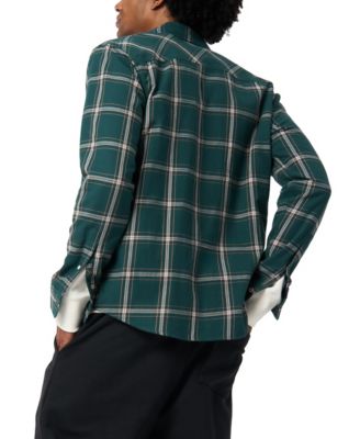Men's Sago Regular Fit Plaid Pattern Shirt