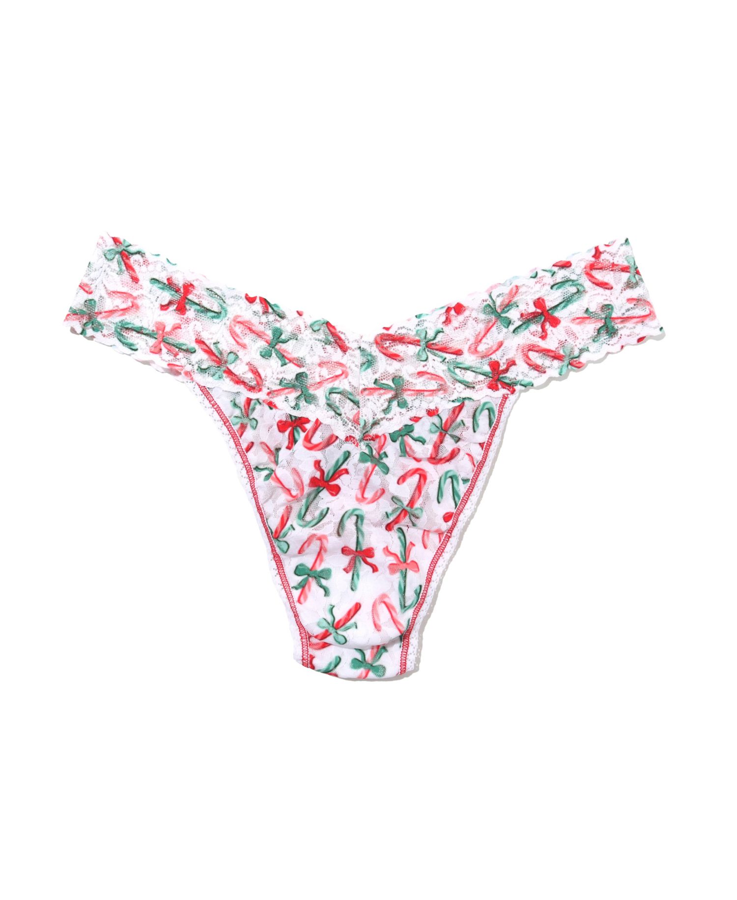 Women's Printed Signature Lace Original Rise Thong Underwear