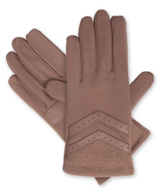 Women's Rib-Knit Fleece-Lined Gloves
