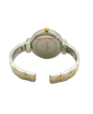 Two Tone Petite Artistic Bangle Watch