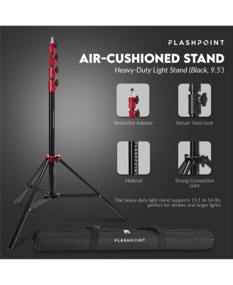D-Lite RX ONE 100Ws Compact Monolight, Bundle with Flashpoint 9.5' Pro Air-Cushioned Stand and Weight Sand Bag