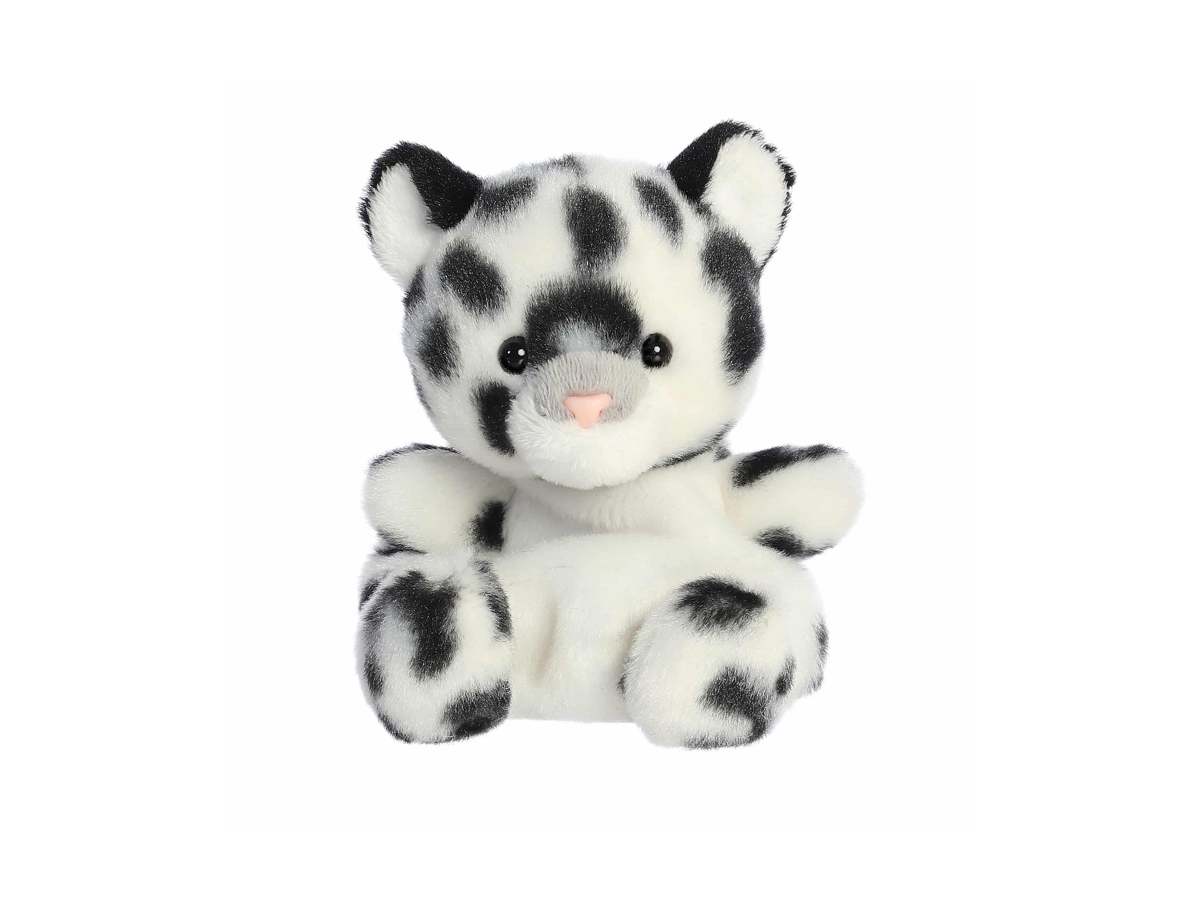 Aurora Mini Kaia Snow Leopard Palm Pals Adorable Plush Toy White 5"