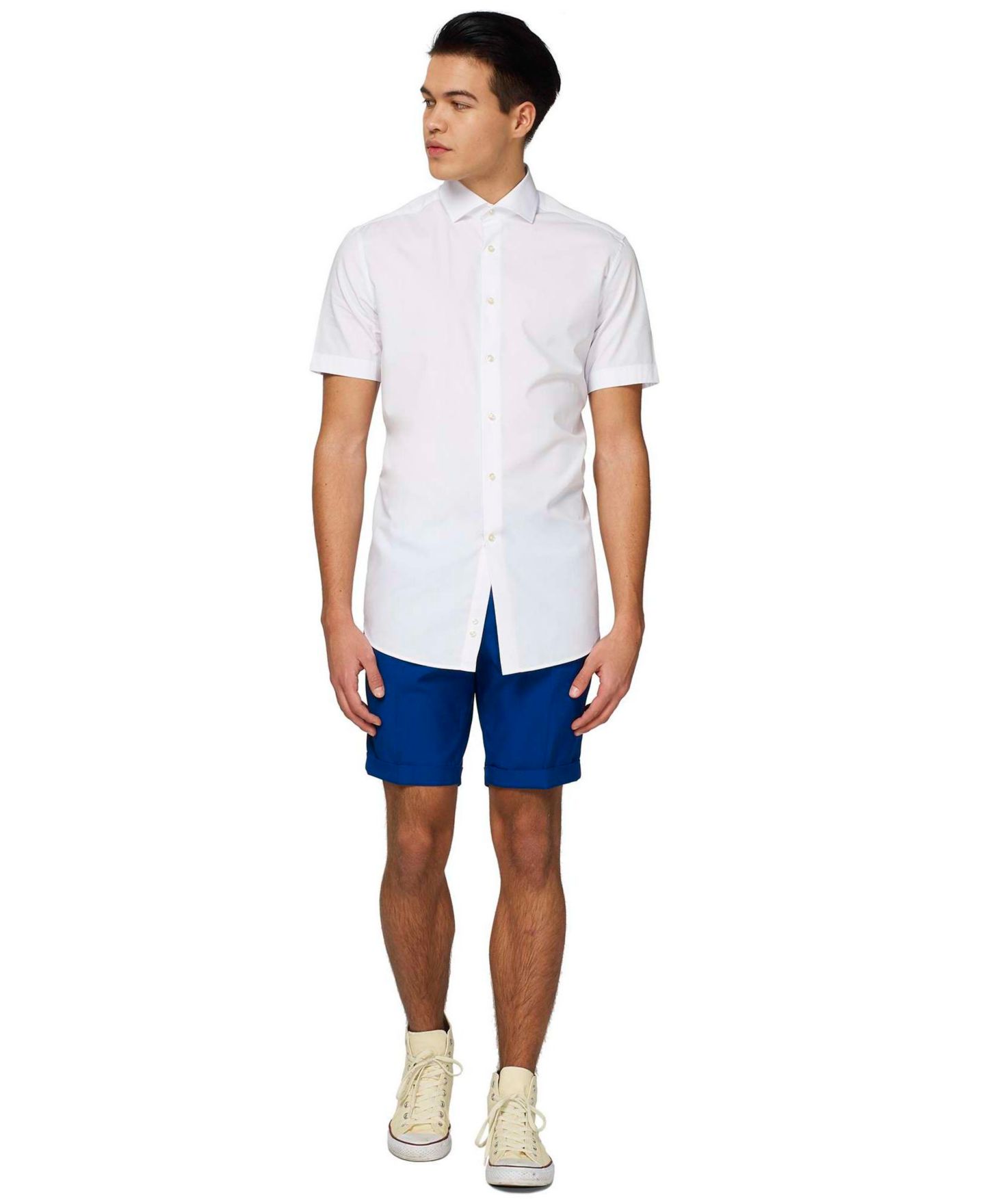 Мужская рубашка OppoSuits Shirt Short Sleeve White Knight, цвет: Белый — фото 3