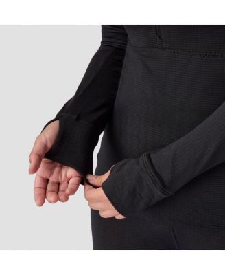 Women's Pines Microgrid Ultra-Lt Baselayer 1/4-Zip Top Lightweight Long Underwear Tops