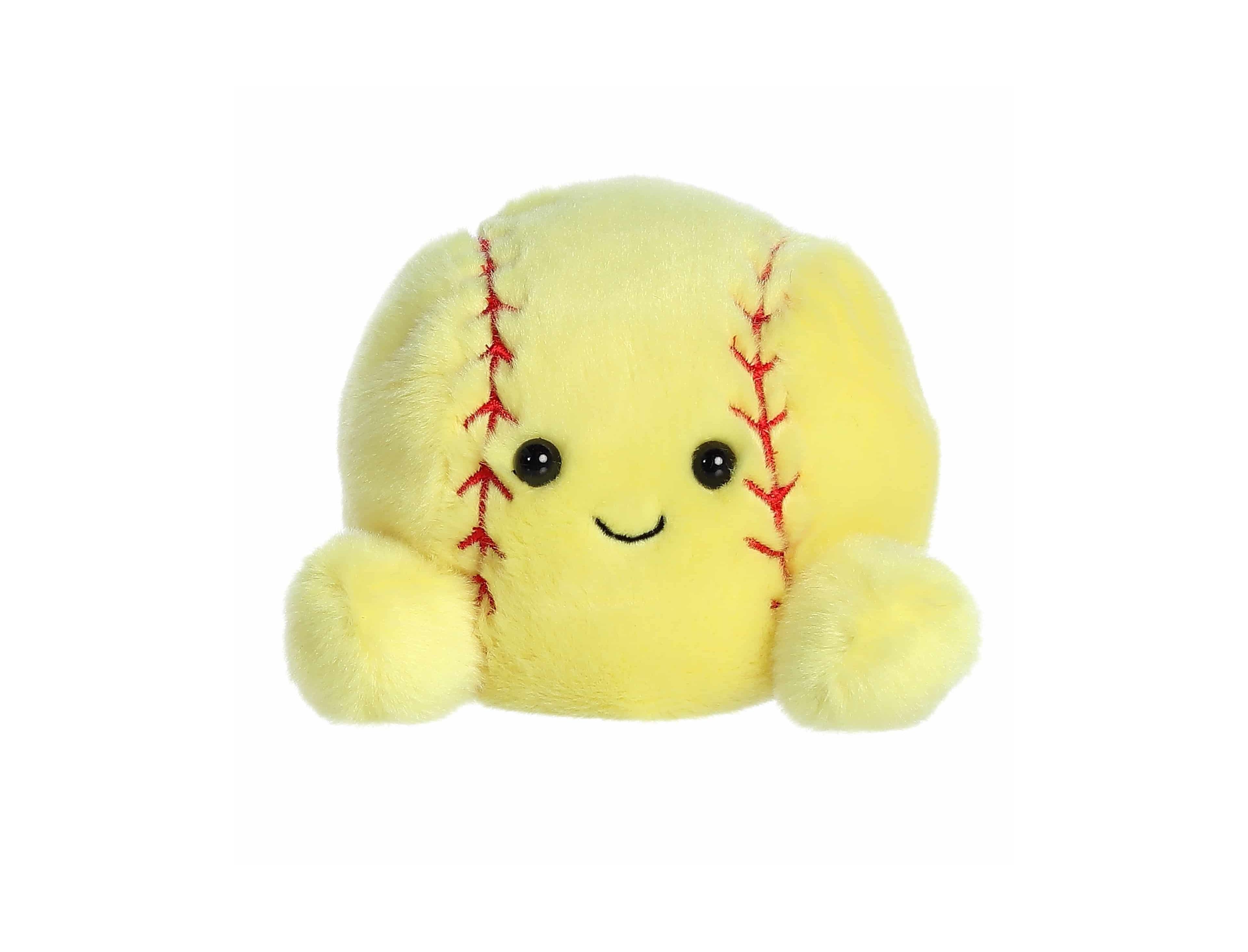 Aurora Mini Shortstop Soft Ball Palm Pals Adorable Plush Toy Yellow 5"