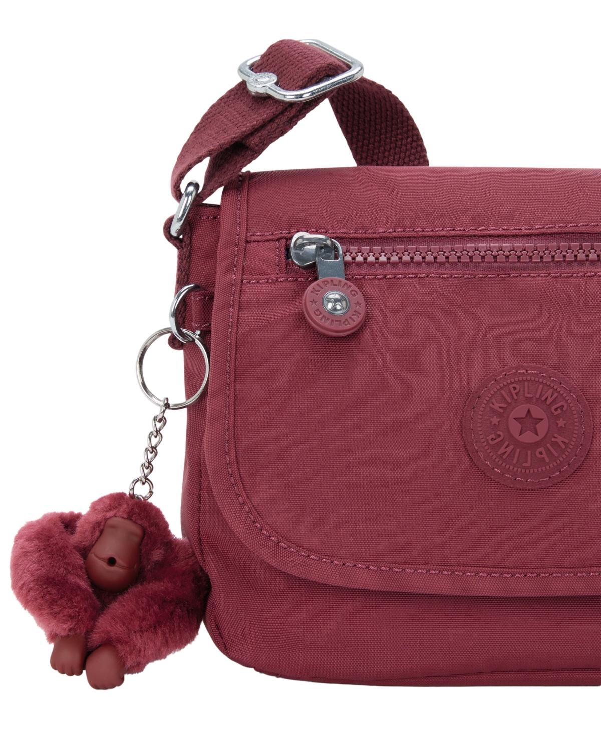 Kipling Sabian Mini Crossbody Bag In Burgundy