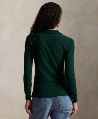 Women's Polo Collar Long Sleeves Top