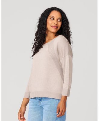 Women's Button Back Rib Knit Sweater