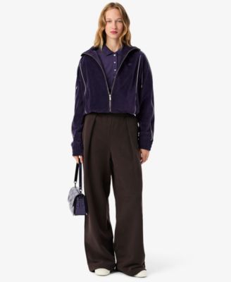 LACOSTE Women's Short Sleeve Slim-Fit Polo Top