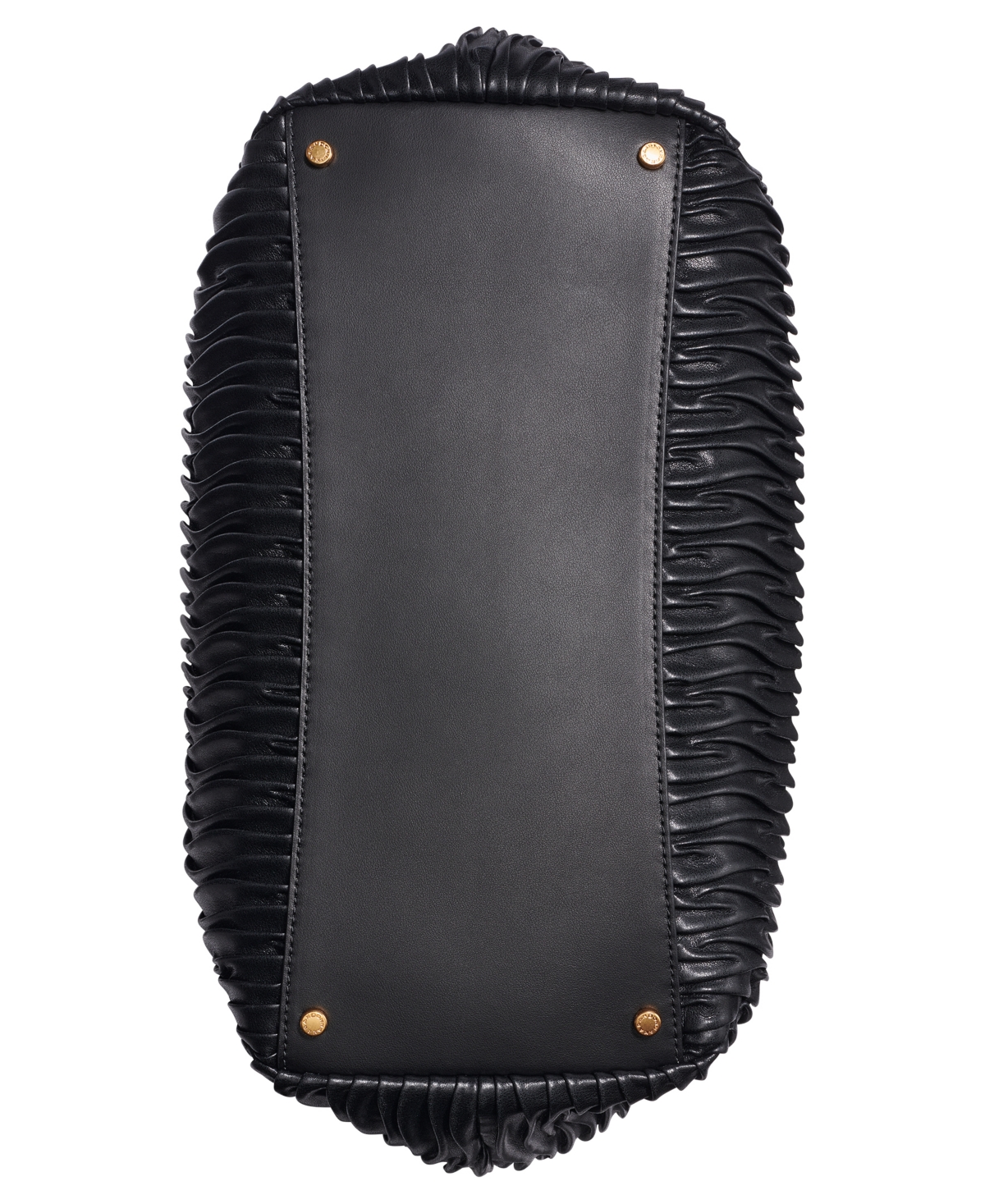 Donna Karan Glenwood Pleated Large Shoulder Handbag In Black