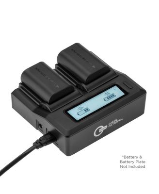 LS 60x 60W Bi-Color Adjustable Focusing LED Light, 2-Pack, 2x NP-F970 Batteries + Compact Smart Charger Kit