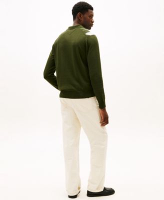 Men's Long-Sleeve Argyle Rugby Sweater