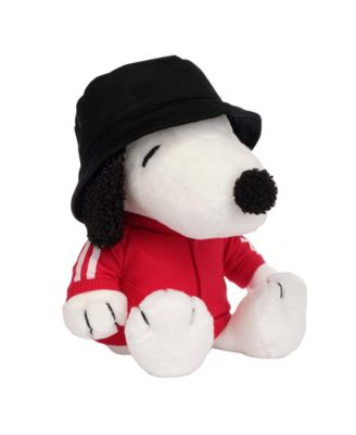 Hip Hop Snoopy Plush Dog Stuffed Animal Toy with Hat & Track Jacket