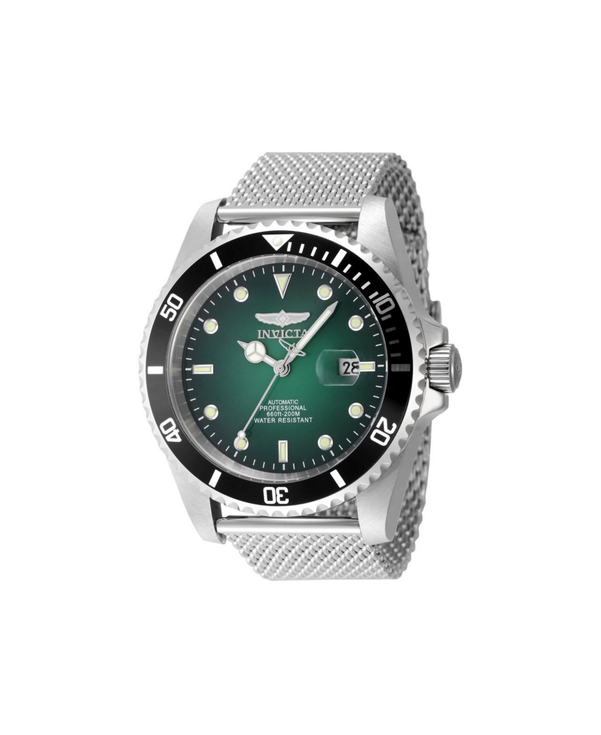 Invicta Men's 48630 Pro Diver Automatic 3 Hand Green Dial Watch