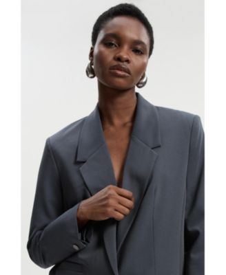 Women's Twill Oversized Blazer