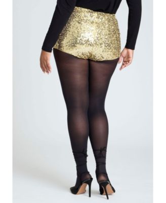 Women's Plus Size Sequin Hot Short