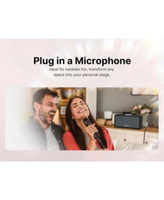 VAS-3003 Portable Bluetooth Speaker with Radio and USB Reader - Cream