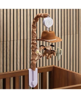 Country Western Cowboy Hat Musical Baby Crib Mobile Soother Toy
