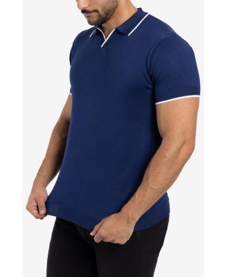 Men's Collar V-Neck Polo Sweater