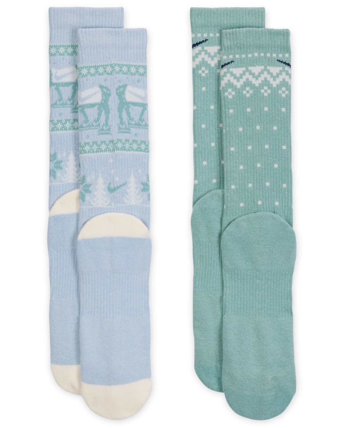 Nike Men's 2-Pack Everyday Cushioned Winter Wonderland Crew Socks