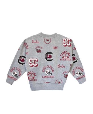 Big Girls Gray South Carolina Gamecocks Always on Repeat Pullover Sweatshirt