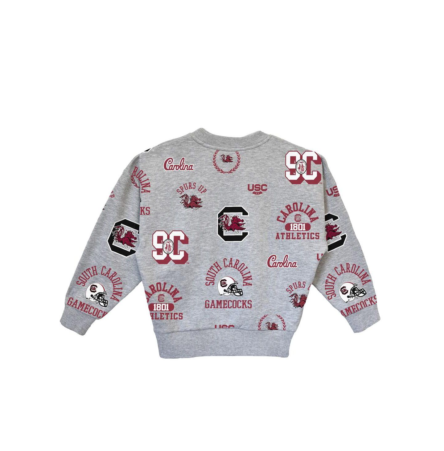 Толстовка Gameday Couture Gray South Carolina Gamecocks Always on Repeat Pullover для девочек — фото 3