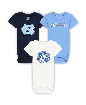 Wes & Willy - Baby Boys and Girls North Carolina Tar Heels Three-Pack Bodysuit Set