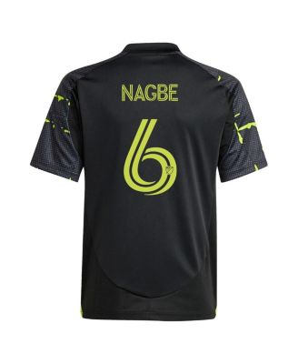 Big Boys and Girls Darlington Nagbe Black Columbus Crew 2025 The Goosebumps Kit Replica Player Jersey