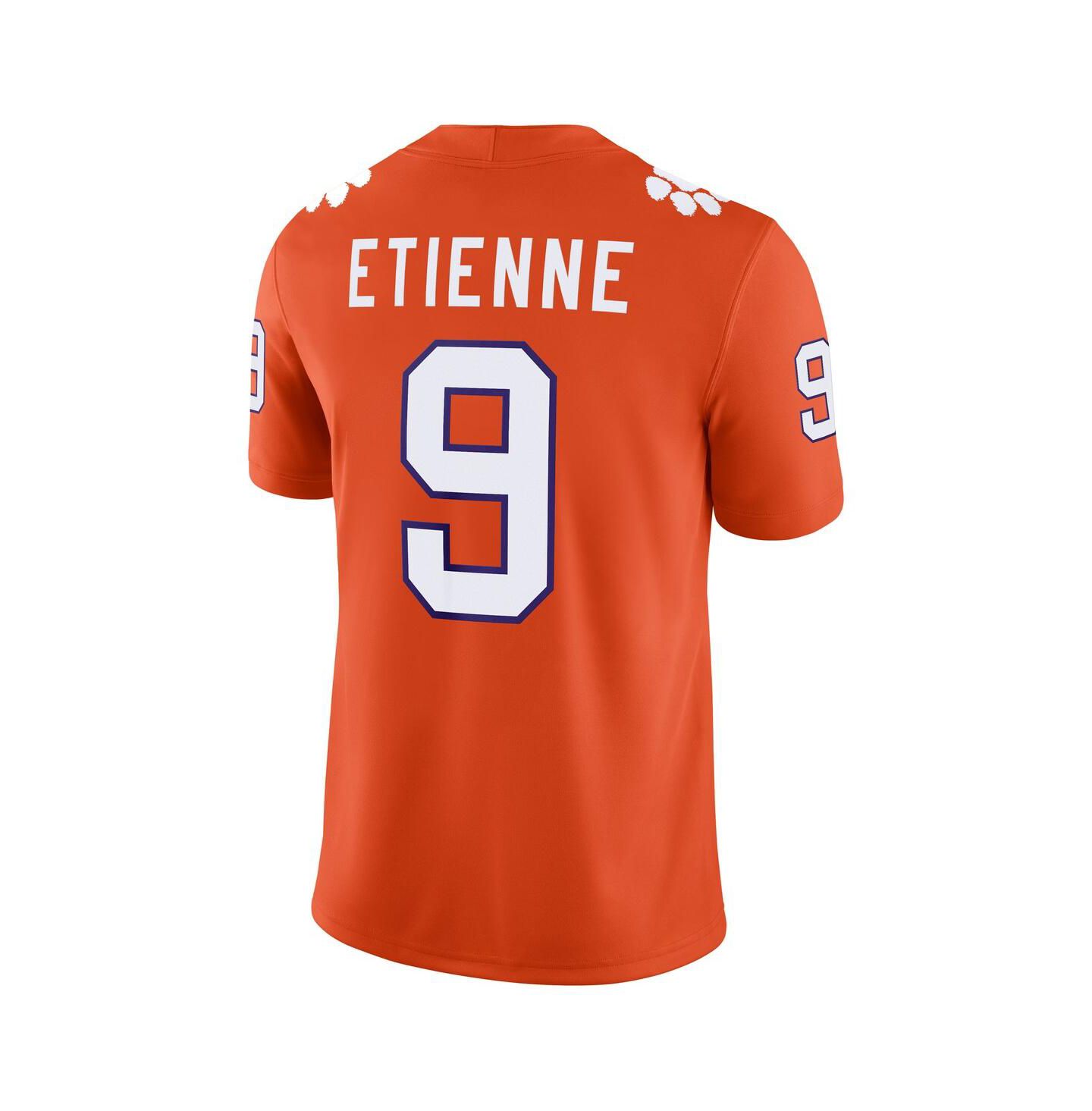 Мужской топ Nike Travis Etienne Orange Clemson Tigers Player Game Jersey — фото 3