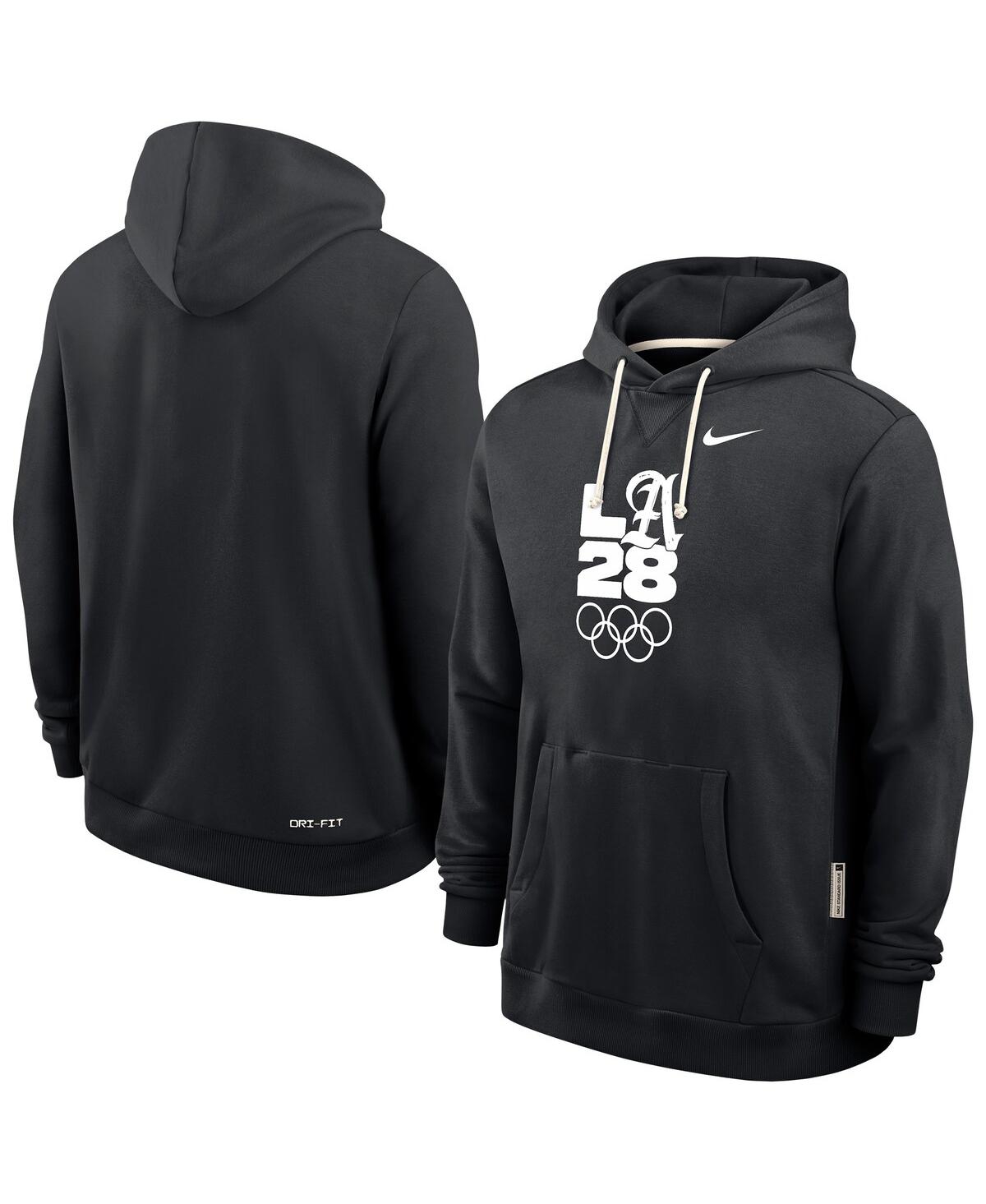 Nike Men's Black La28 Summer Standard Issue Dri-fit Hoodie In Black