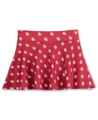 ZooZatz - Big Girls Crimson Oklahoma Sooners All-Over Print Tennis Skort