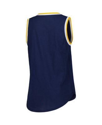 Women's Navy Nashville Predators Strategy Tank Top