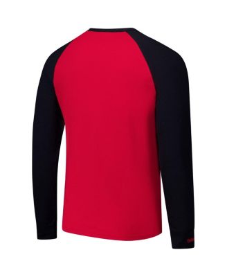 Men's Red/Black Detroit Red Wings Legendary Slub Raglan Long Sleeve T-Shirt