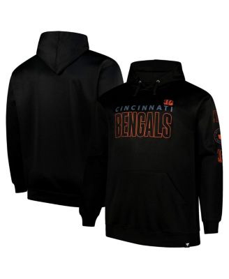 Fanatics - Men's Black Cincinnati Bengals Big Tall Fleece Pullover Hoodie