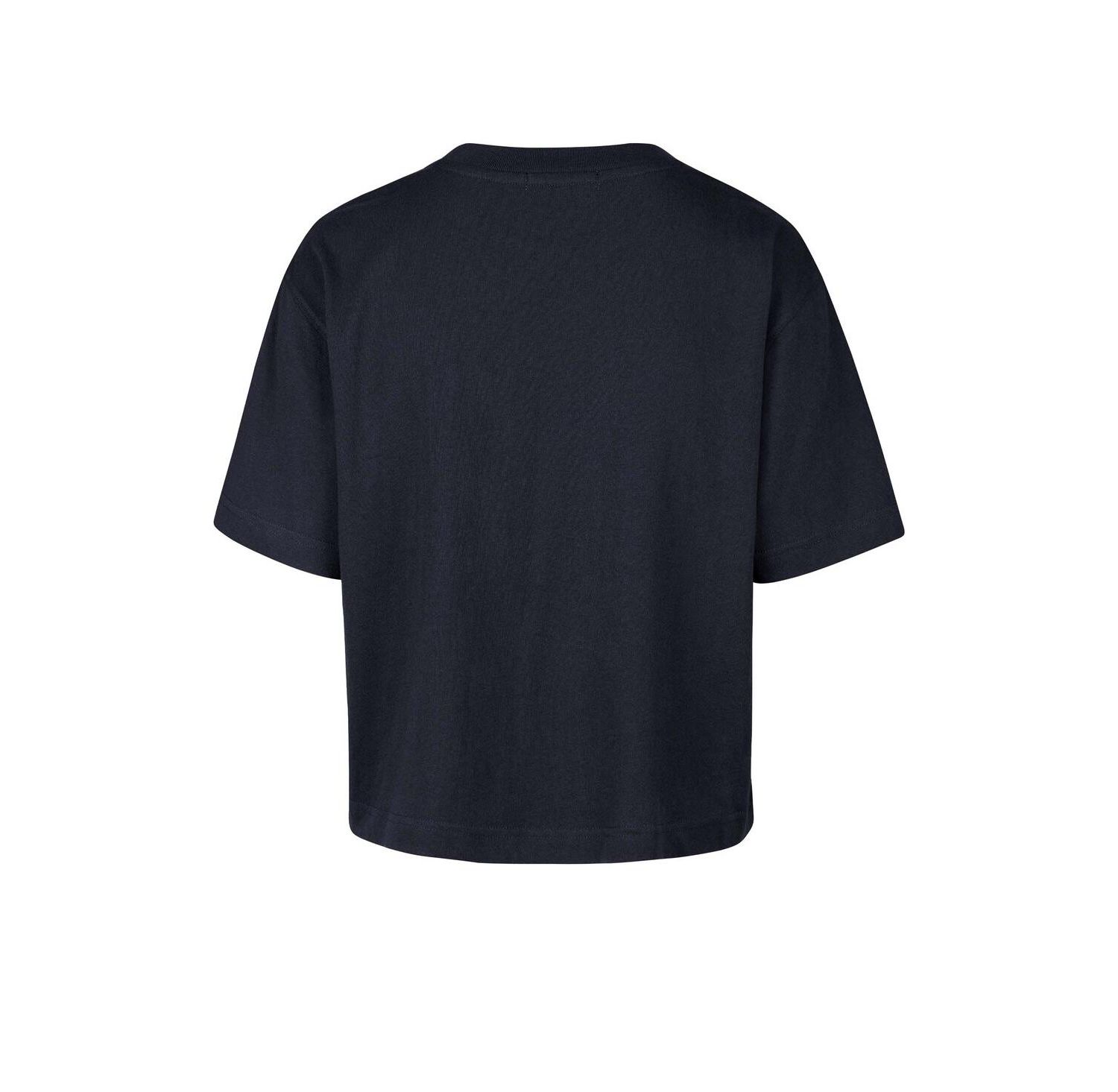 Women's Navy Penn State Nittany Lions Outreach City Relaxed Cropped T-Shirt