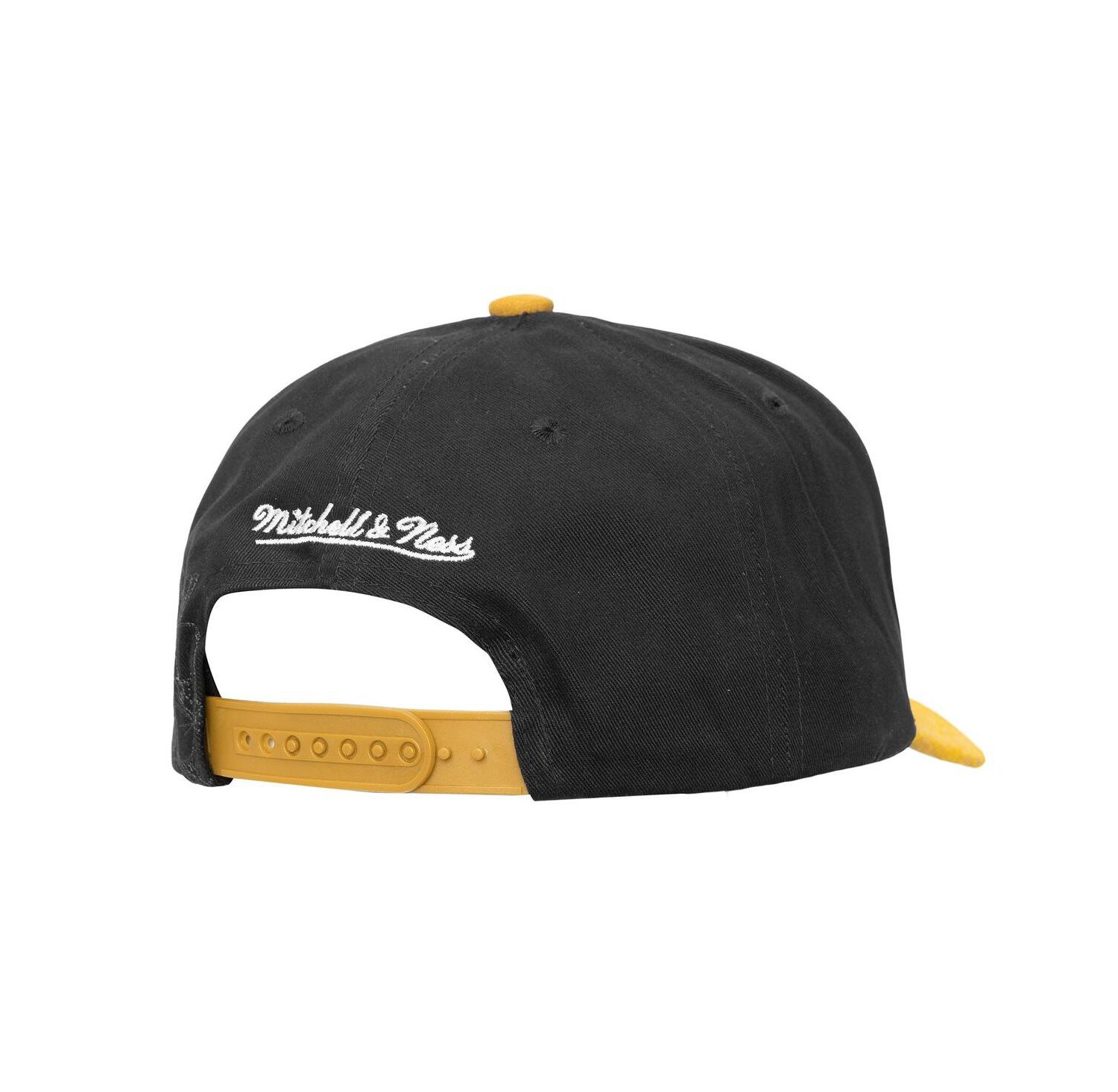 Men's Black/Gold Boston Bruins May Flowers Pro Crown Adjustable Hat