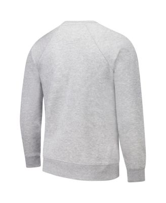 Men's Heather Gray Kansas Jayhawks Tall Arch Essential 2.0 Pullover Sweatshirt