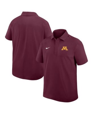 Nike - Men's Maroon Minnesota Golden Gophers Woven Polo