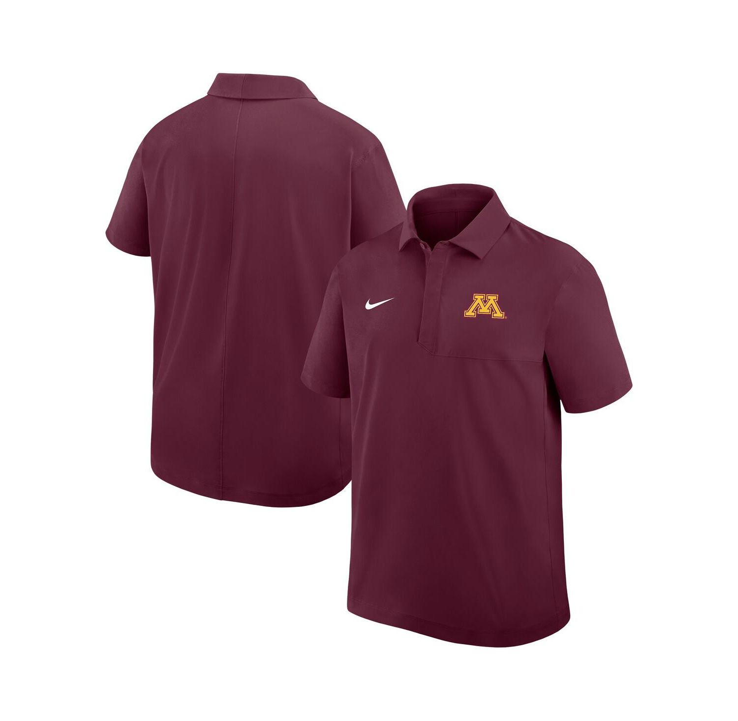 Men's Maroon Minnesota Golden Gophers Woven Polo Shirt