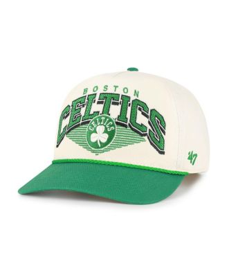'47 Brand - Men's Cream/Kelly Green Boston Celtics Pomona Two-Tone Rope Hitch Adjustable Hat