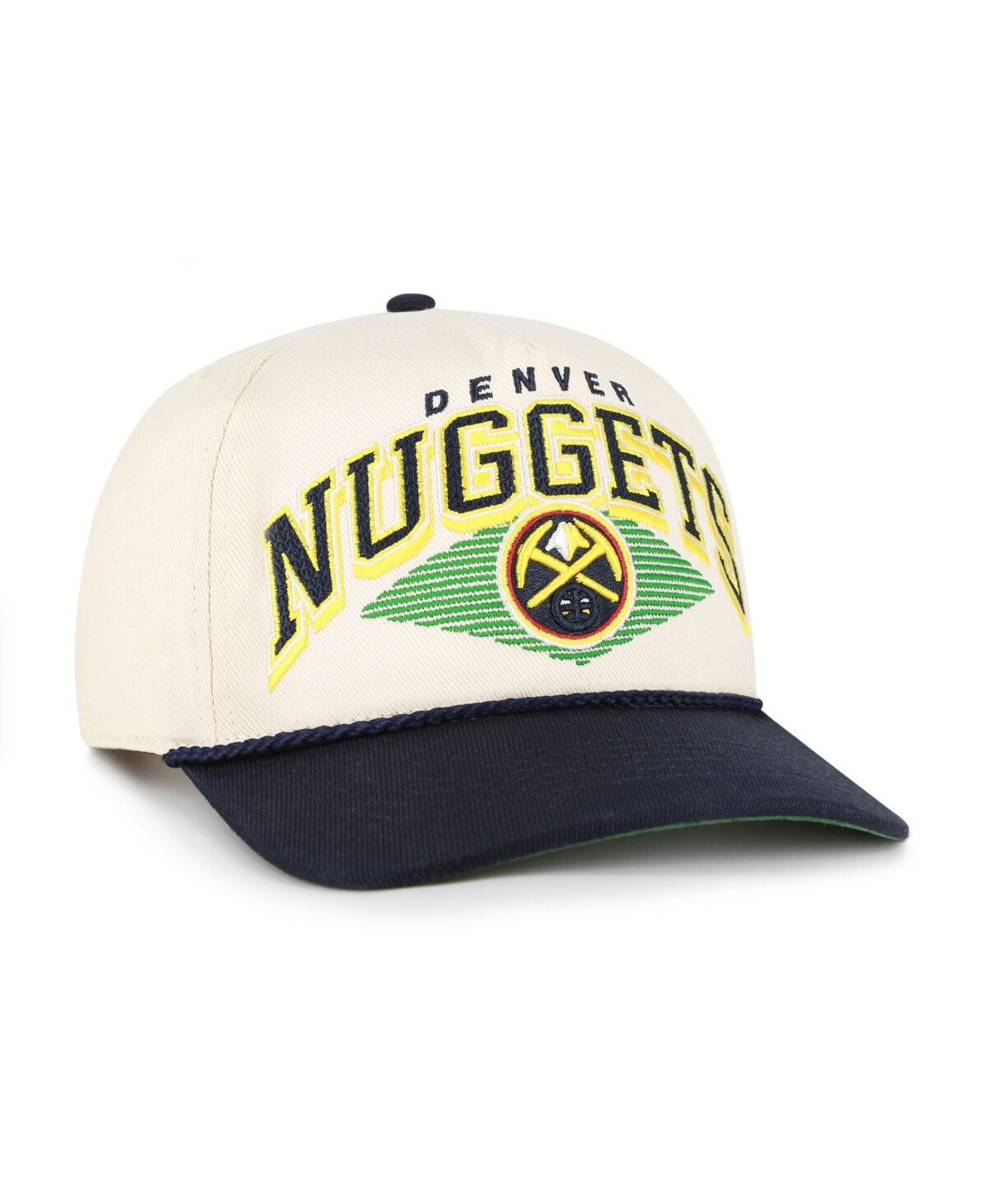 '47 Brand Men's Cream/Navy Denver Nuggets Pomona Two-Tone Rope Hitch Adjustable Hat