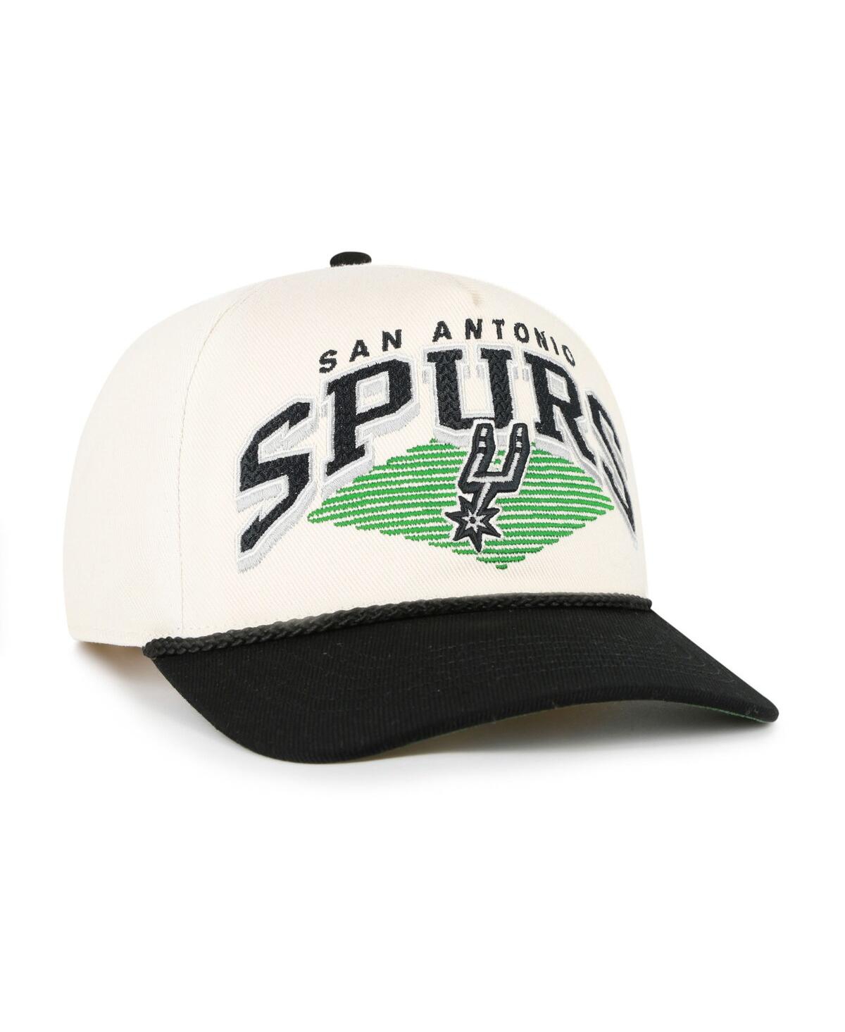 '47 Brand Men's Cream/Black San Antonio Spurs Pomona Two-Tone Rope Hitch Adjustable Hat