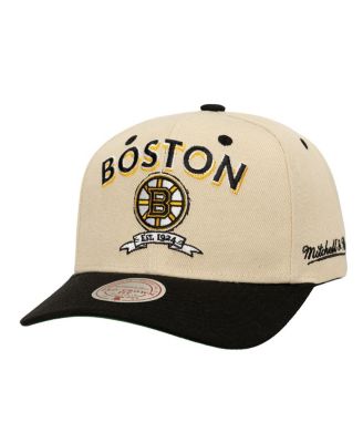 Mitchell & Ness - Men's Cream Boston Bruins Soul Legacy Defined Two-Tone Pro Crown Adjustable Hat