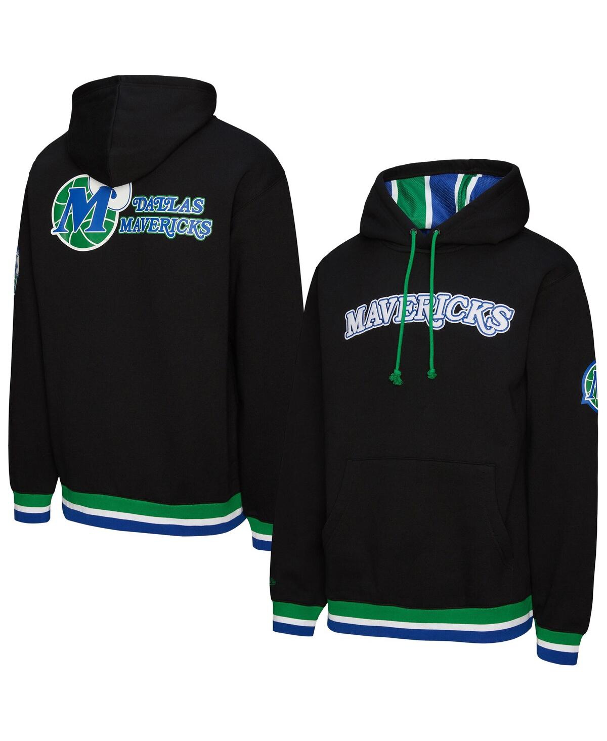 Mitchell & Ness Men's And Women's Black Dallas Mavericks Heavyweight Hoodie In Black