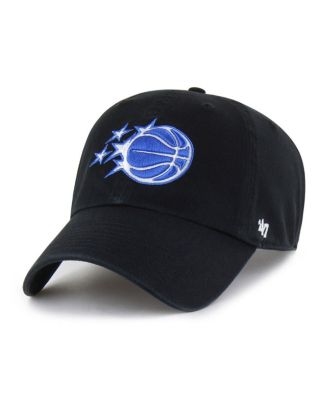 Men's Black Orlando Magic Core Logo Clean Up Adjustable Hat