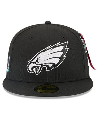 x Alpha Industries Men's Black Philadelphia Eagles 59FIFTY Fitted Hat