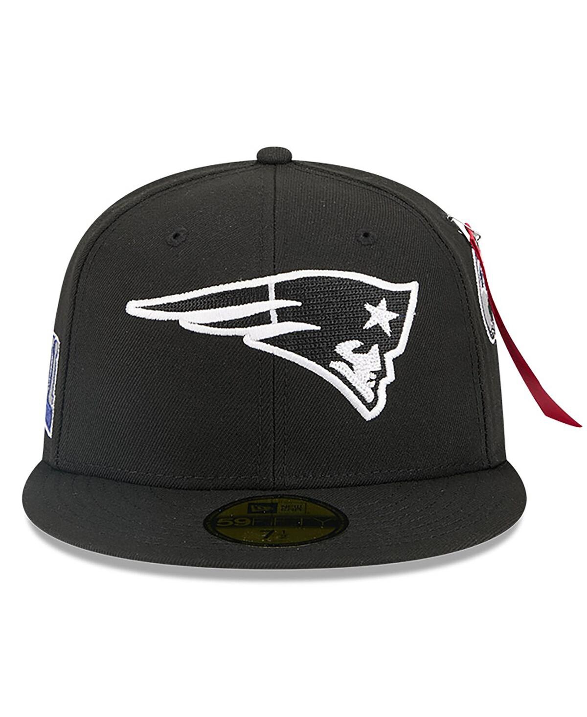 New Era x Alpha Industries Men's Black England Patriots 59FIFTY Fitted Hat