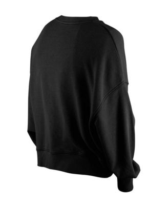 Women's Black Boston Bruins Flip Sequin Sweatshirt