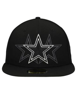 Men's Black Dallas Cowboys Tri-Hit 59FIFTY Fitted Hat